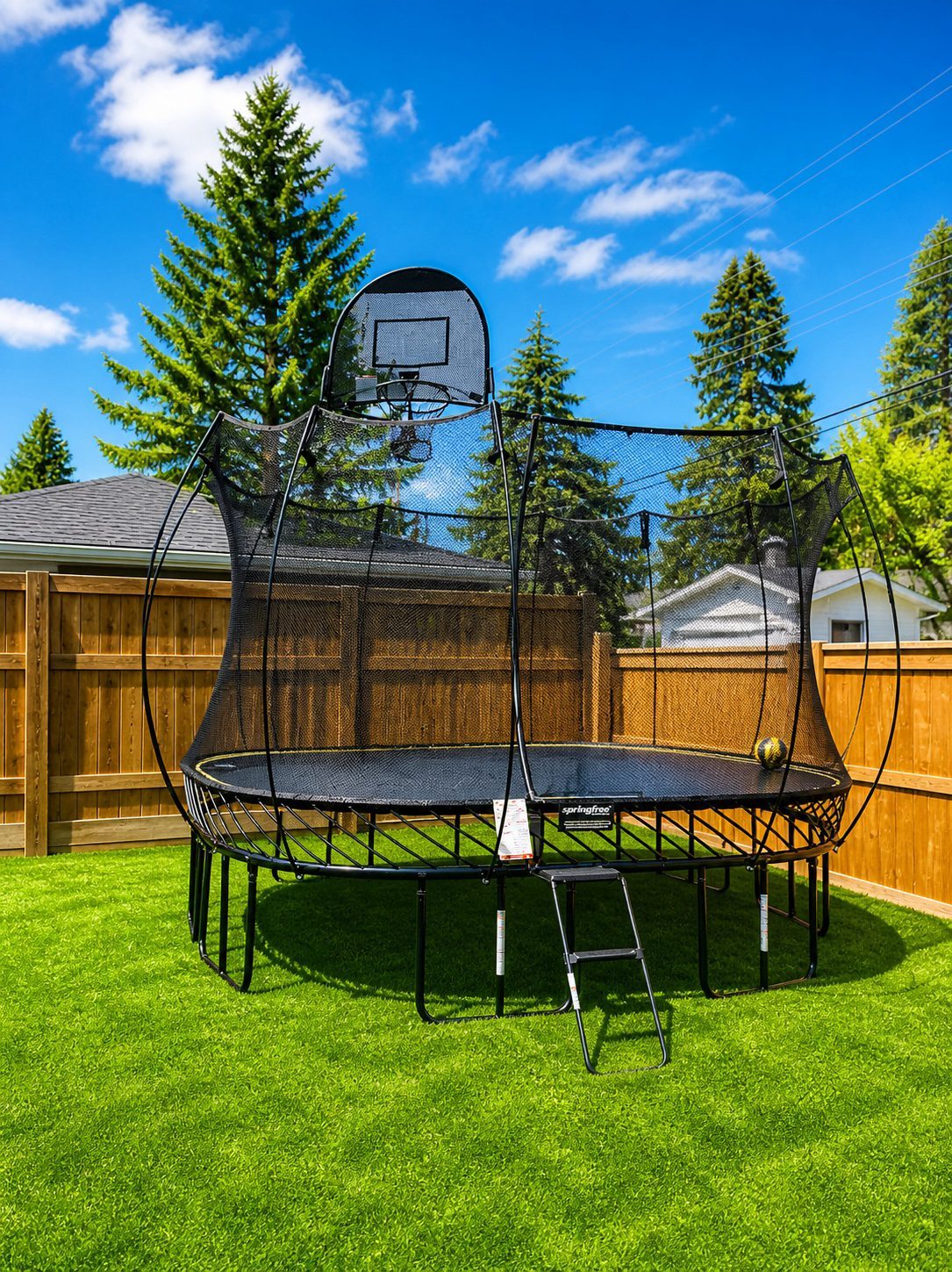 Springfree trampoline installation Calgary
